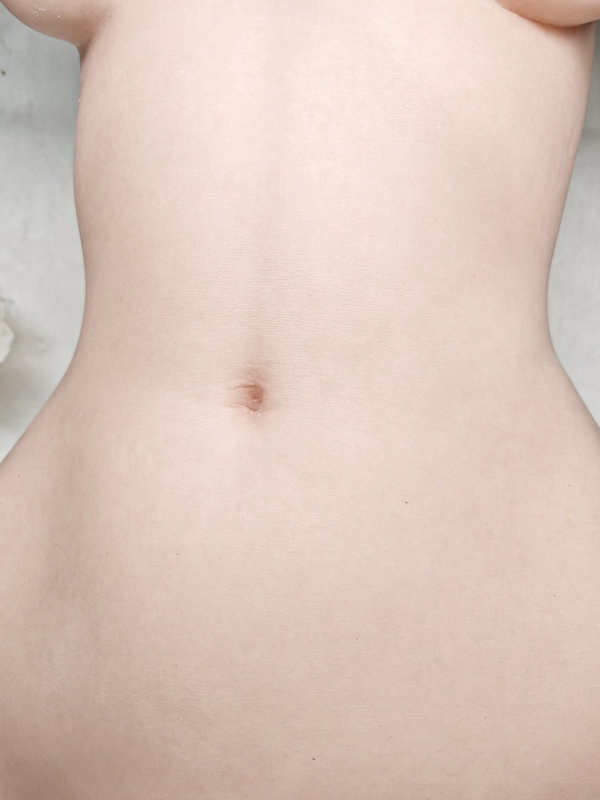 Close detail of companion torso material and form