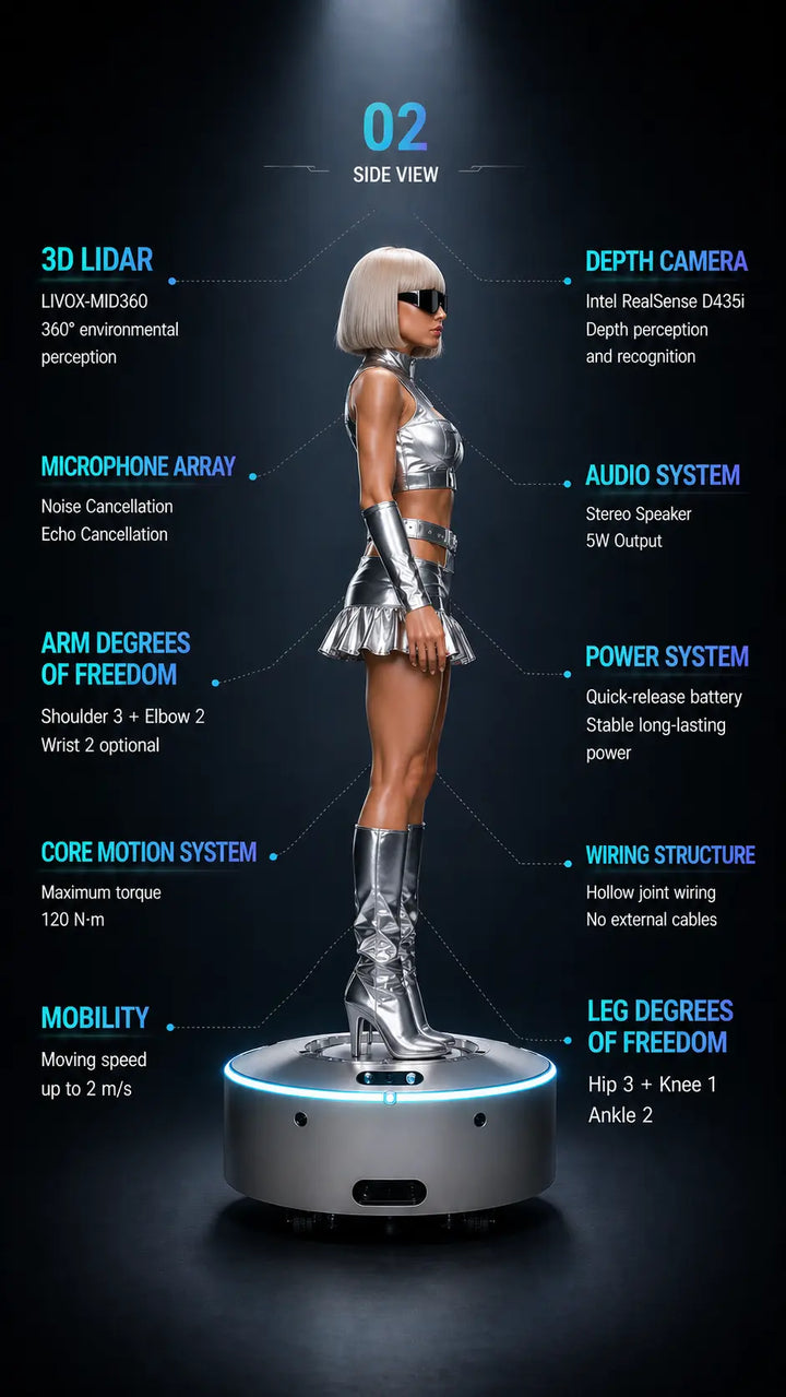 Reception Robot｜175cm Intelligent Guidance & Business Reception AI ...