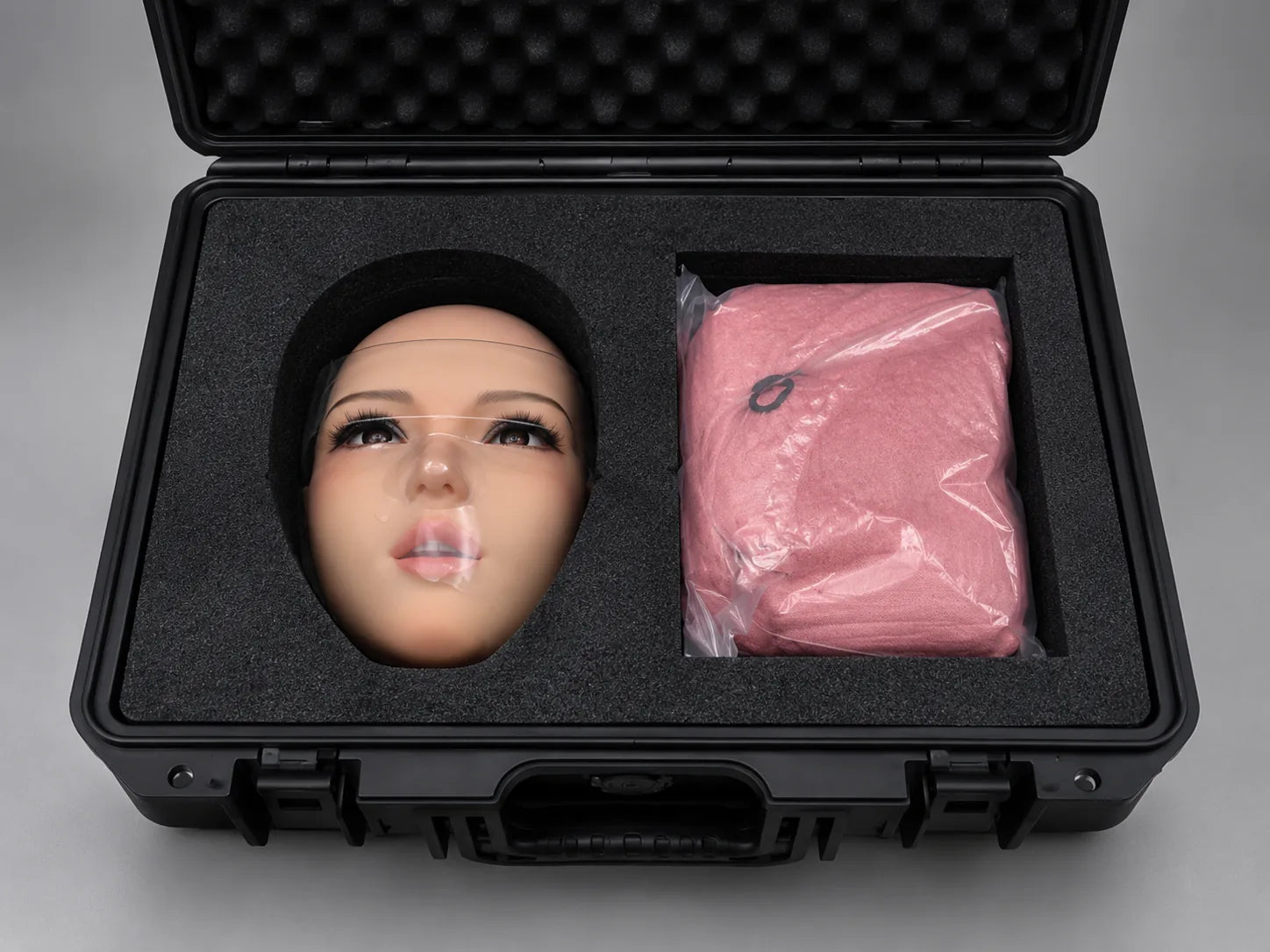 First packaging layer with protected smart head and soft accessory pouch