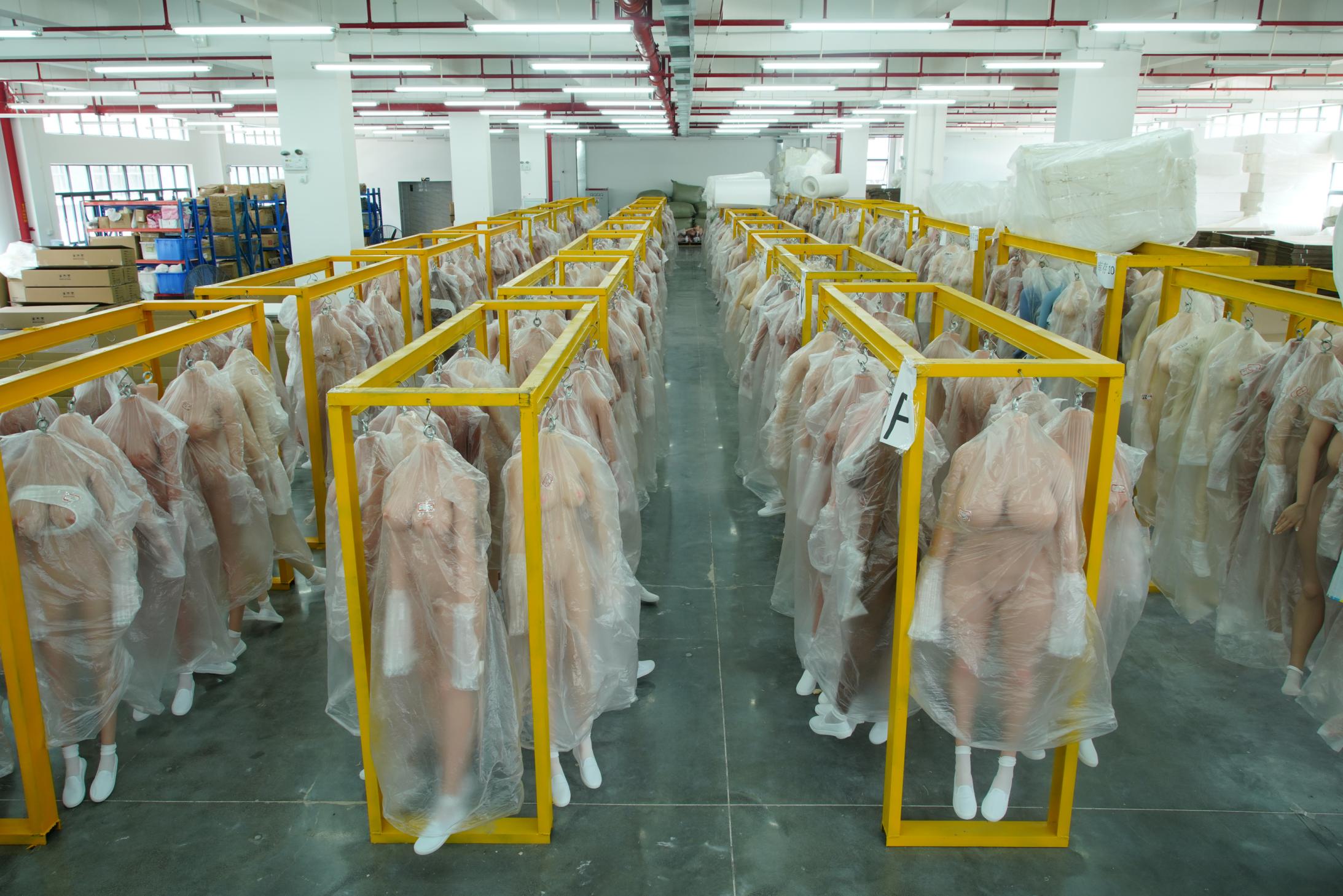 Jinsan production floor with protected body forms
