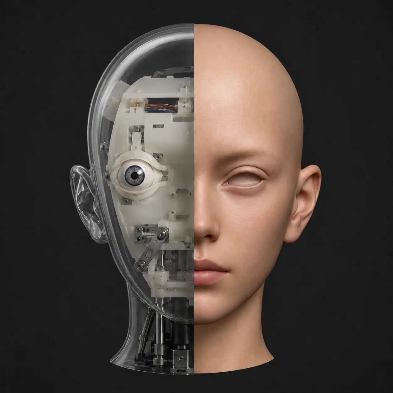 Robotic silicone face