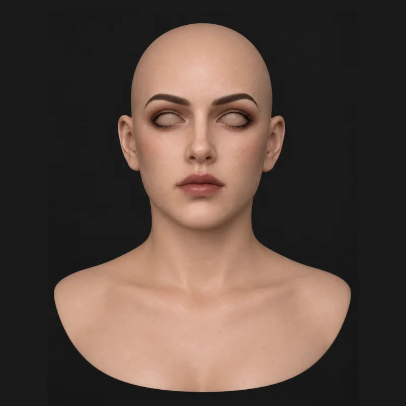 Custom silicone face skin