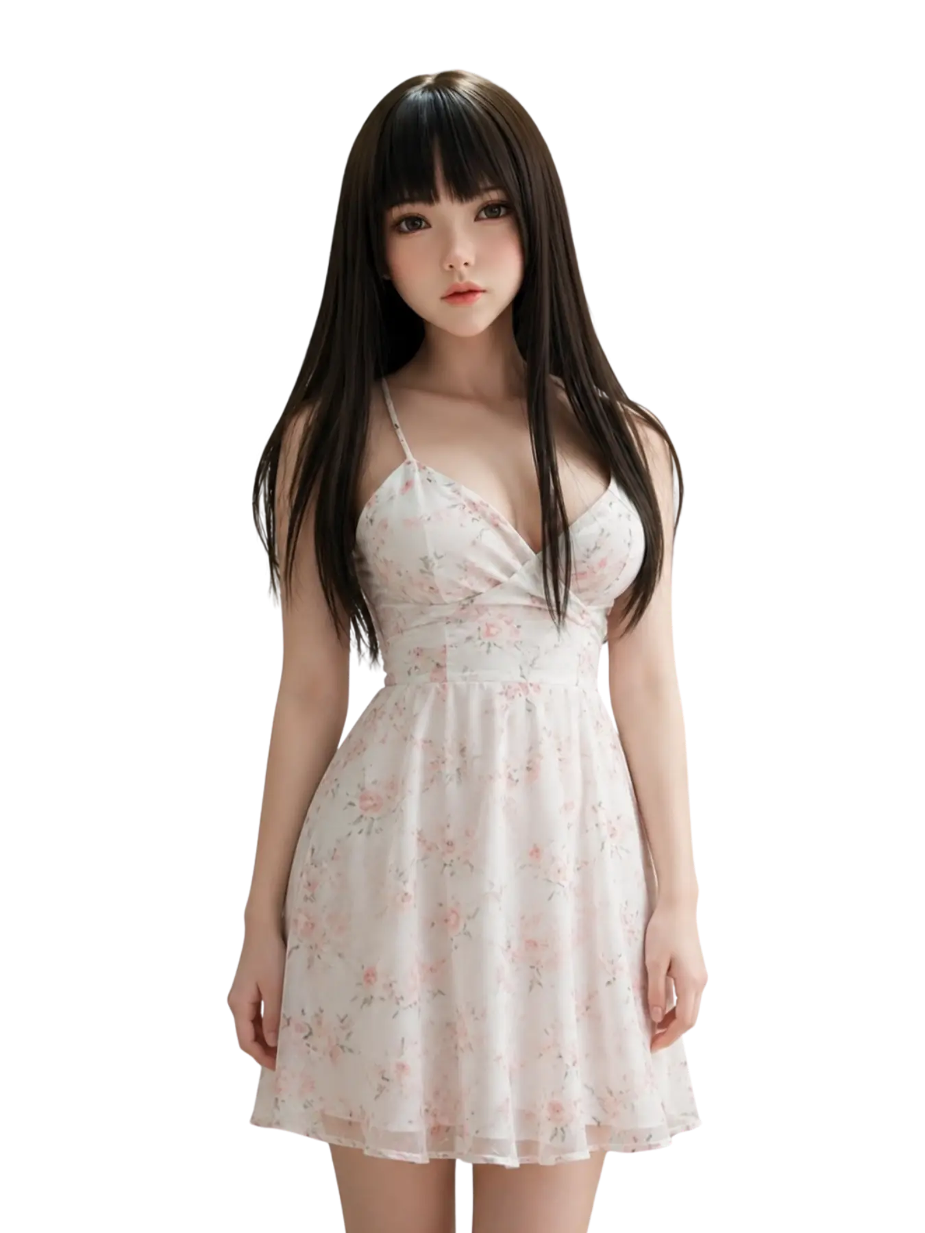 Linxi AI companion robot in a floral dress